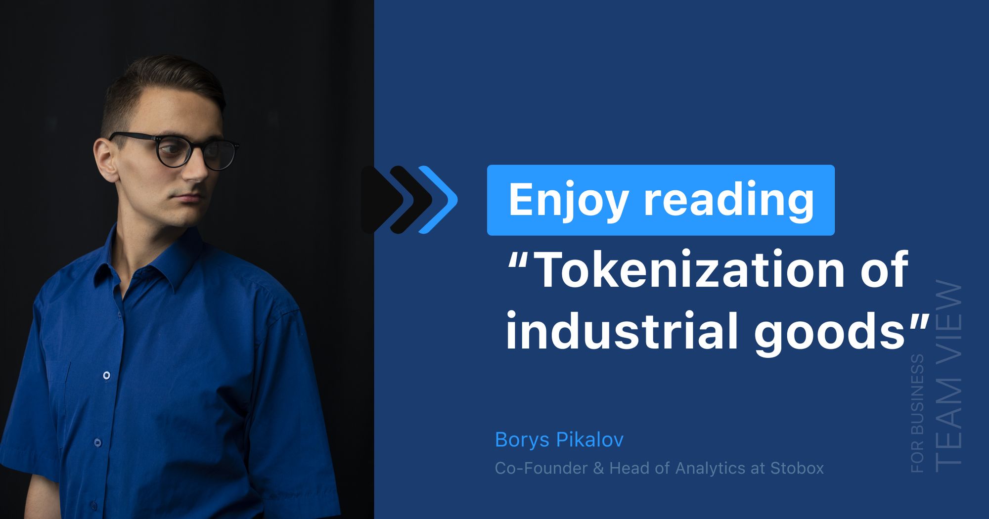 Tokenization of industrial goods