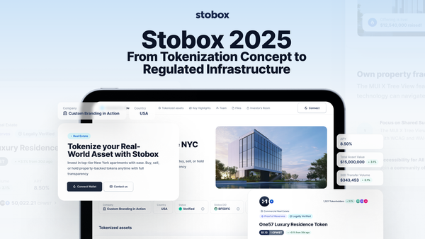 Stobox 2025: From Tokenization Concept to Regulated Infrastructure
